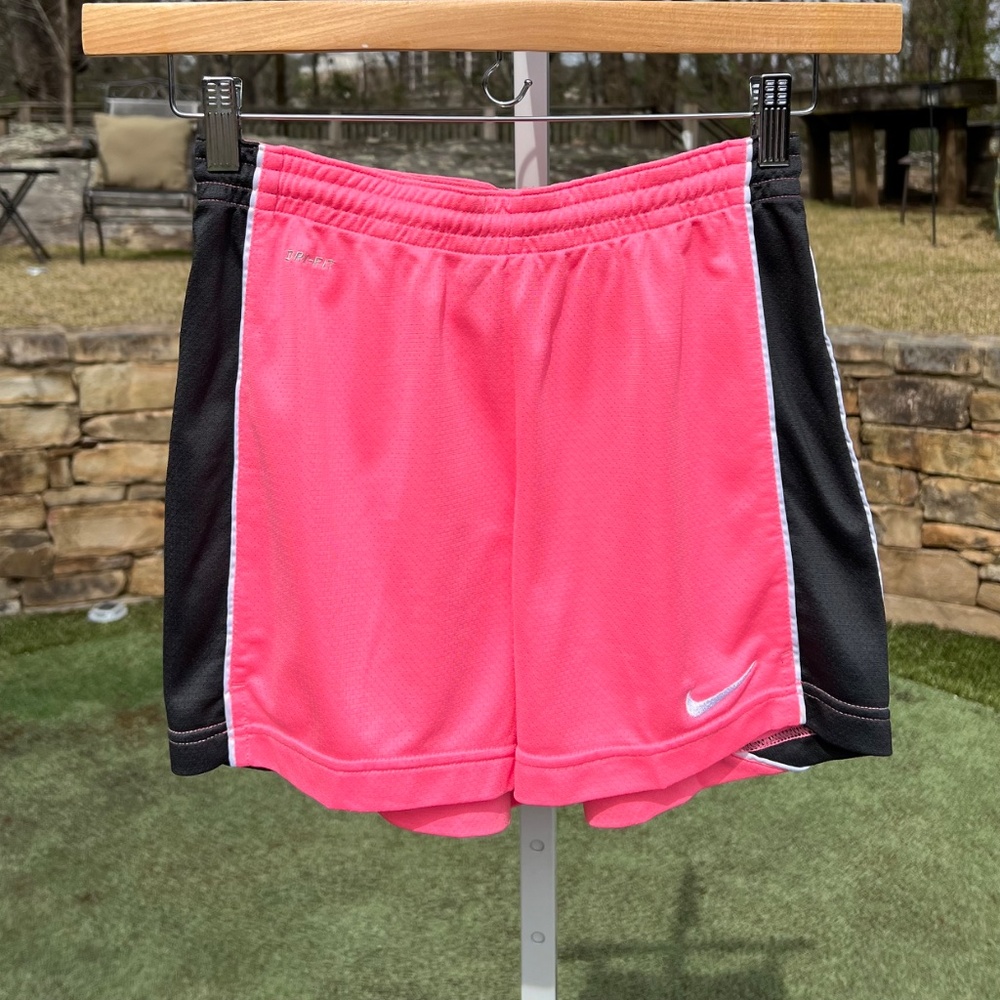 Nike Womens' Pink Shorts with Black Sides